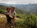 Ha Giang - Kids walking along the road